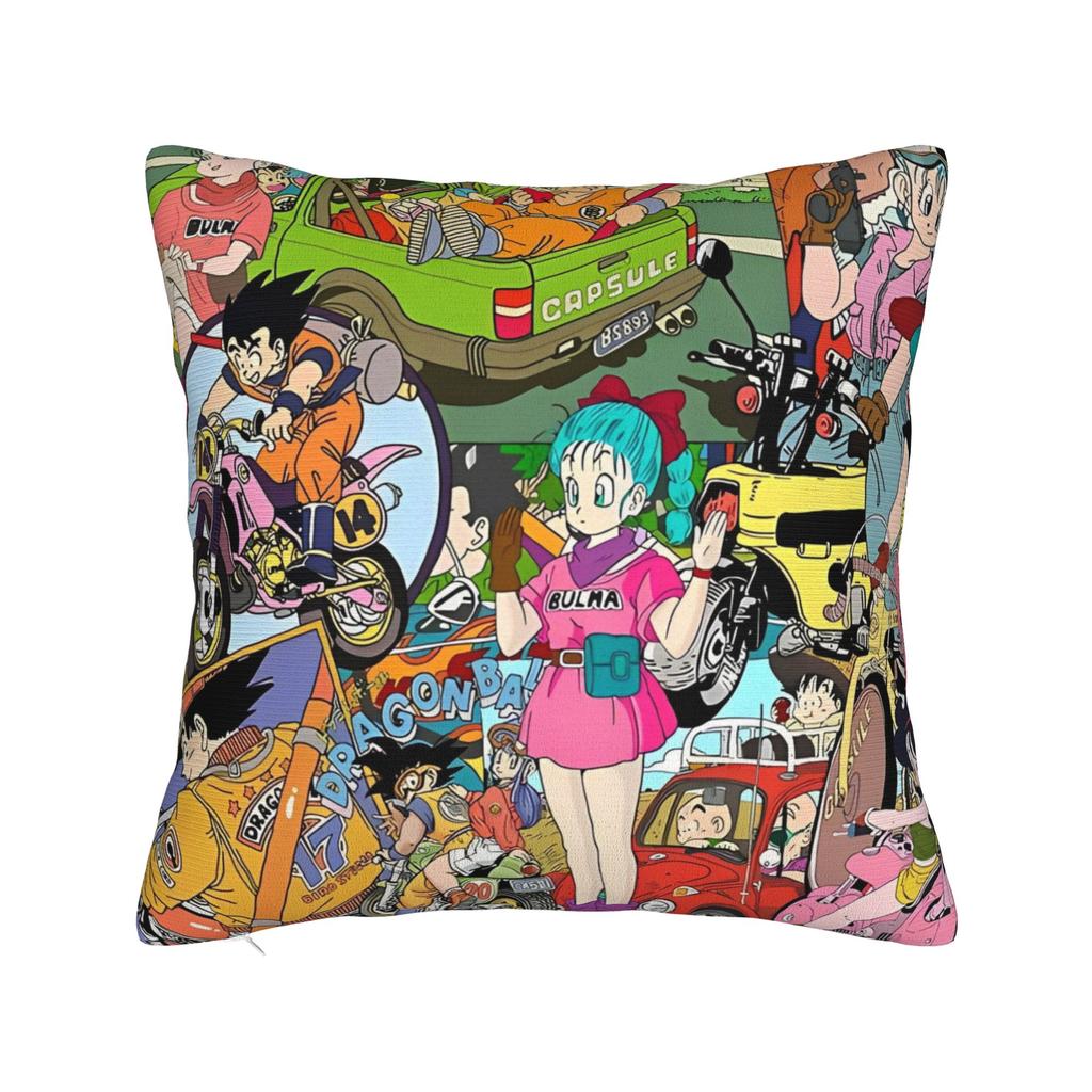 Anime Dragon Ball Square Pillow Cases Cushion Cover Funny Zippered Decor Pillowcase for Bed 4545cm