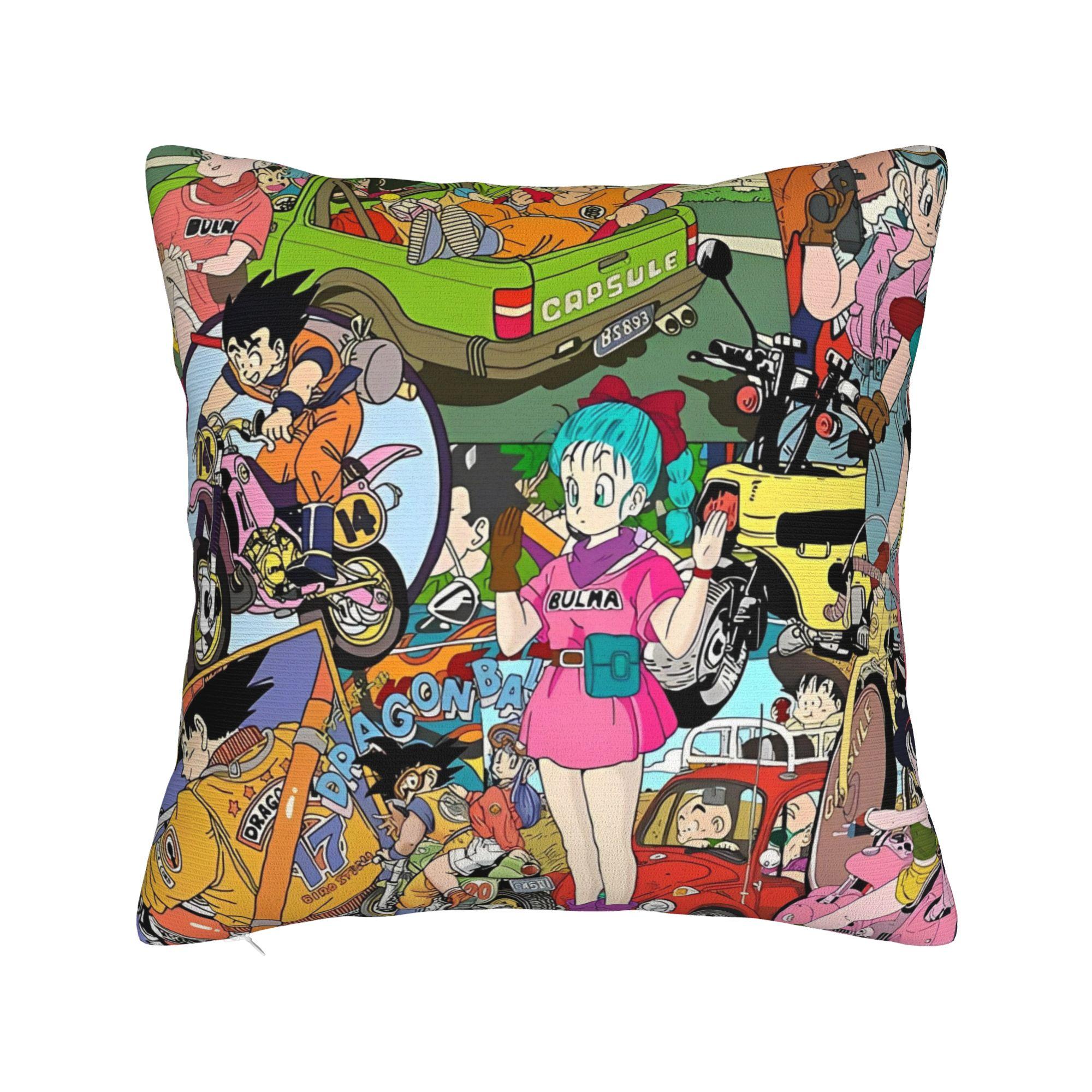 

Dragon Ball Throw Pillow Cover Polyester Cushions for Sofa Prince Vegeta Into Light Custom Pillowcover Home Decor 30x30cm