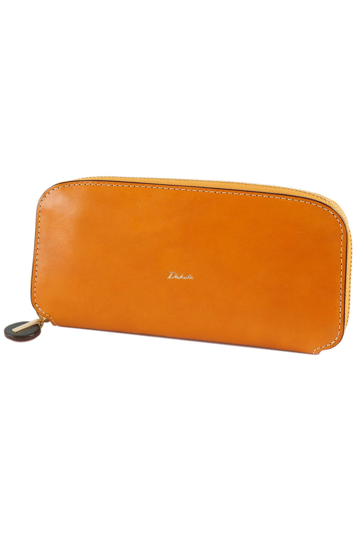 

Long Wallet Round Zipper Genuine Leather Mustard [Dakota] DA-30523-53 гірчичний