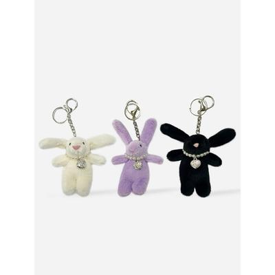 Elegant Table Love Me Rabbit Keyring 3color Doll Keychain Bag Charm