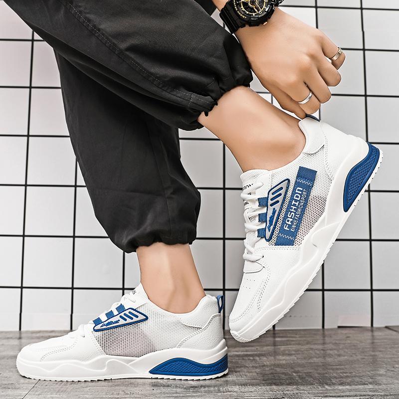 Men's Breathable Mesh Casual Sports Shoes Summer Outdoor Soft Sole Hollow Out Comfortable Running Shoes Fashion Student Sneakers