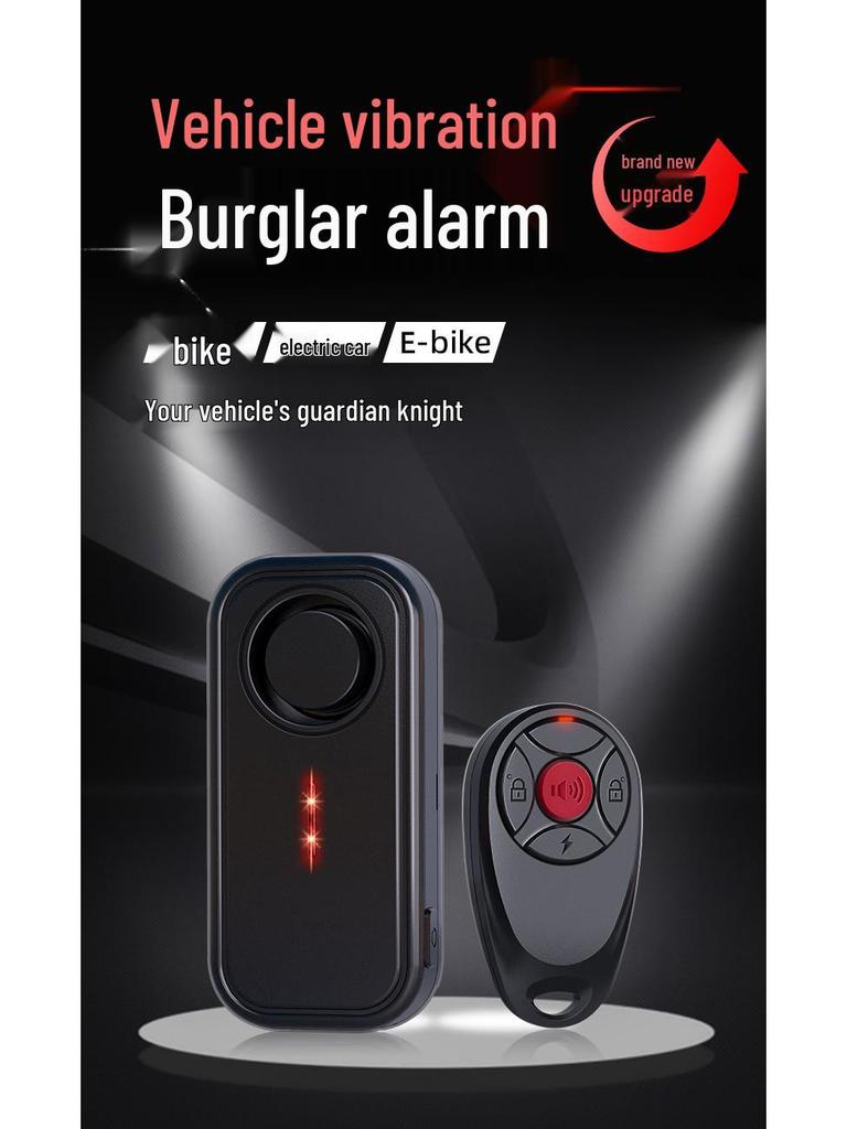 Outdoor Waterproof Remote-Controlled High-Volume Anti-Theft Alarm for Car and Bike