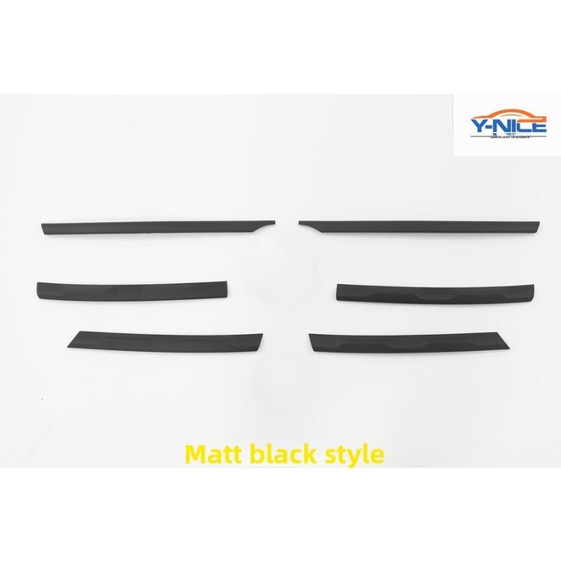 New Suitable for Tiguan L17-21 Front Grille Black Warrior Carbon Fiber Grille Strip Good