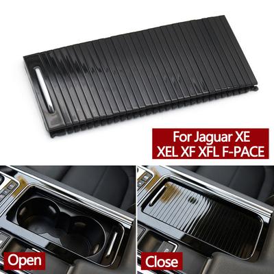 Car Interior Center Console Water Cup Drink Holder Trim Shutter Roller Blind Cover For Jaguar XE XEL XF XFL F-PACE T2H3071