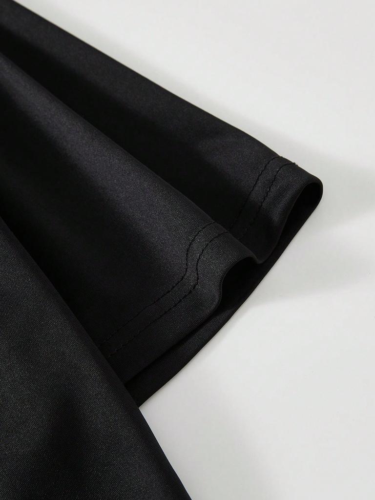 Men's Rose Printed Round Neck T-Shirt