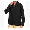 Herren Mittelalter Wikinger Hemd Renaissance Hemd Piraten Herren Langarm Halloween Cosplay Kostüm, Tägliches Freizeithemd