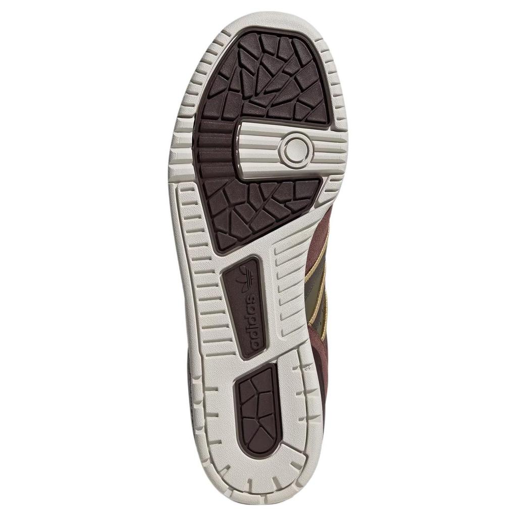 adidas Originals Rivalry Mid Shoes Comfortable Non-Slip Durable High-Top Sneakers Unisex Shoes Brown Green JH9603
