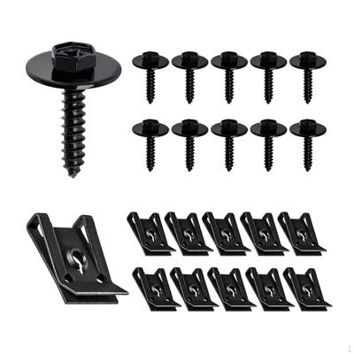 Fender Liner Screw U Nut Kit Automotive Body Screws Clips Multifunctional Easy To Install Sturdy