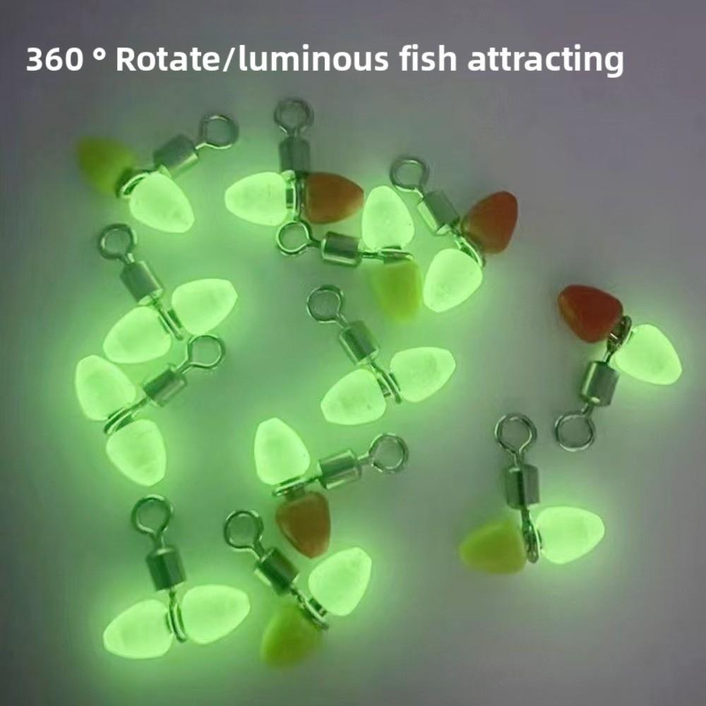 Rolling Design 3-Way Fishing Swivels Luminous Feature T-Shape Swivels  Outdoor Sports