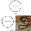 Collier pendentif lune vintage à motif géométrique pour hommes et femmes