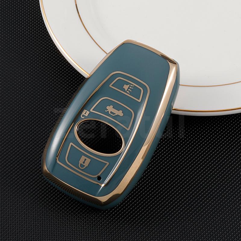 For Subaru Brz Xv Forester Legacy Outback 3/4 Buttons Soft Tpu Car Remote Key Case Cover Shell Holder Protector Accessories