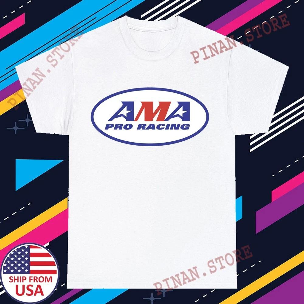 AMA Pro Racing American Motocross Men s White Grey Size S-5XL S