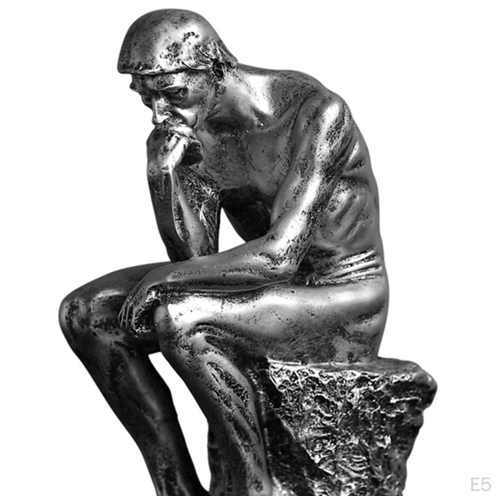 Abstract Sculpture Art - Thinking Decorative Figurine Decoration Resin Thinker Statue Man