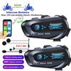 1pc 600M Motorcycle Helmet Speakers Voice Assistant Motorbike Earphone  For 2 Riders