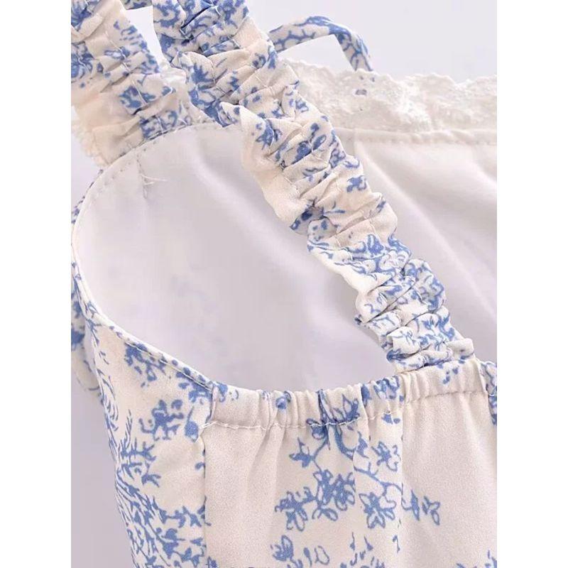 Kaslead Fashion All-Match Print Small Top Sling