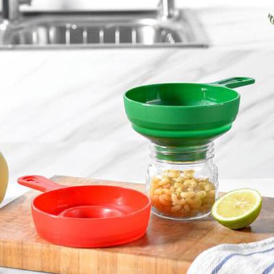 Filling Funnel Harmless Portable Smooth Inner Wall Kitchen Space-saving Hooper for Travel