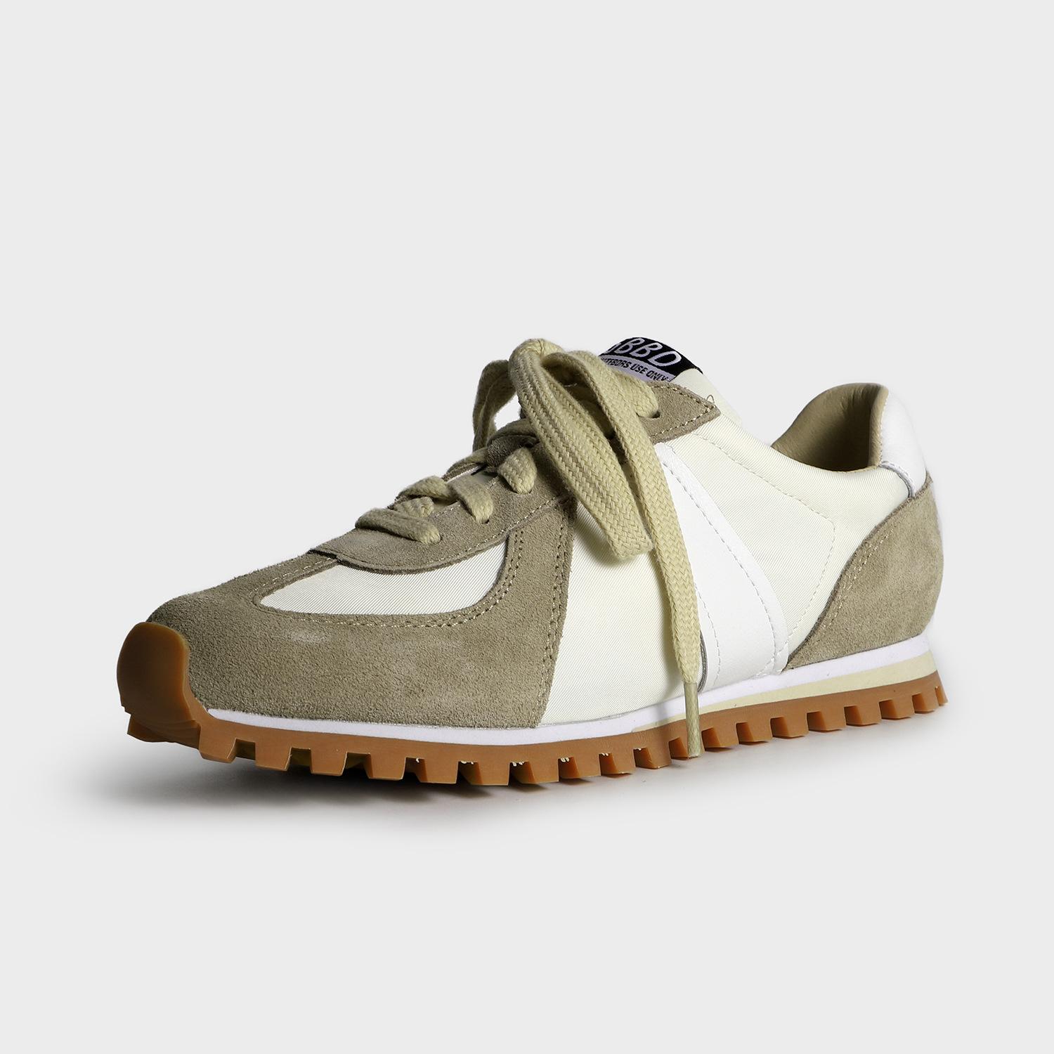 

2025 autumn new models, color matching front lace-up platform versatile high-heeled sports shoes, daily casual dad shoes for women 35