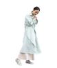 Sense of Place Volume Sleeve Trench One Women's Coat, AA14-27B001, L.GREEN