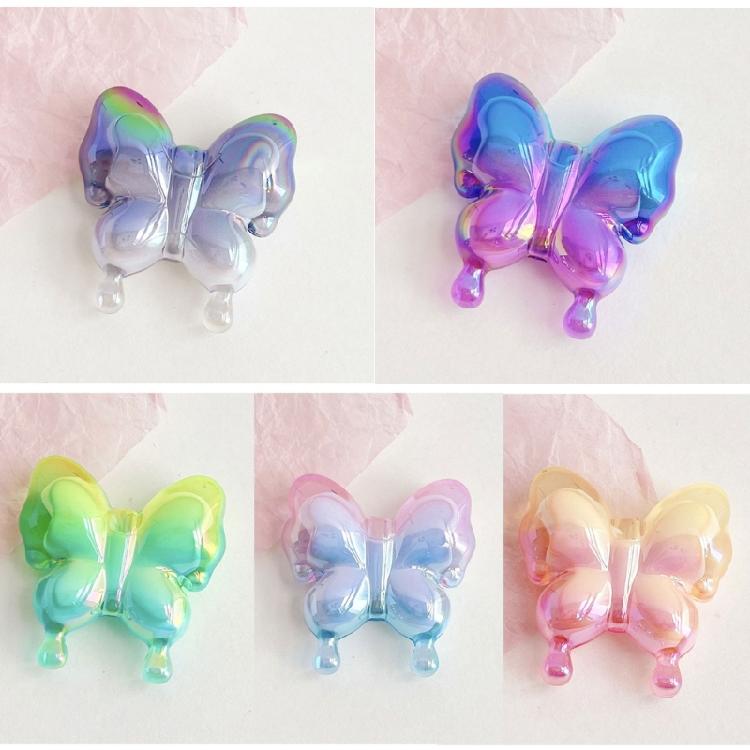 Butterfly Scattered Beads Color Loose Bead Phone Bracelet Accessories Materials