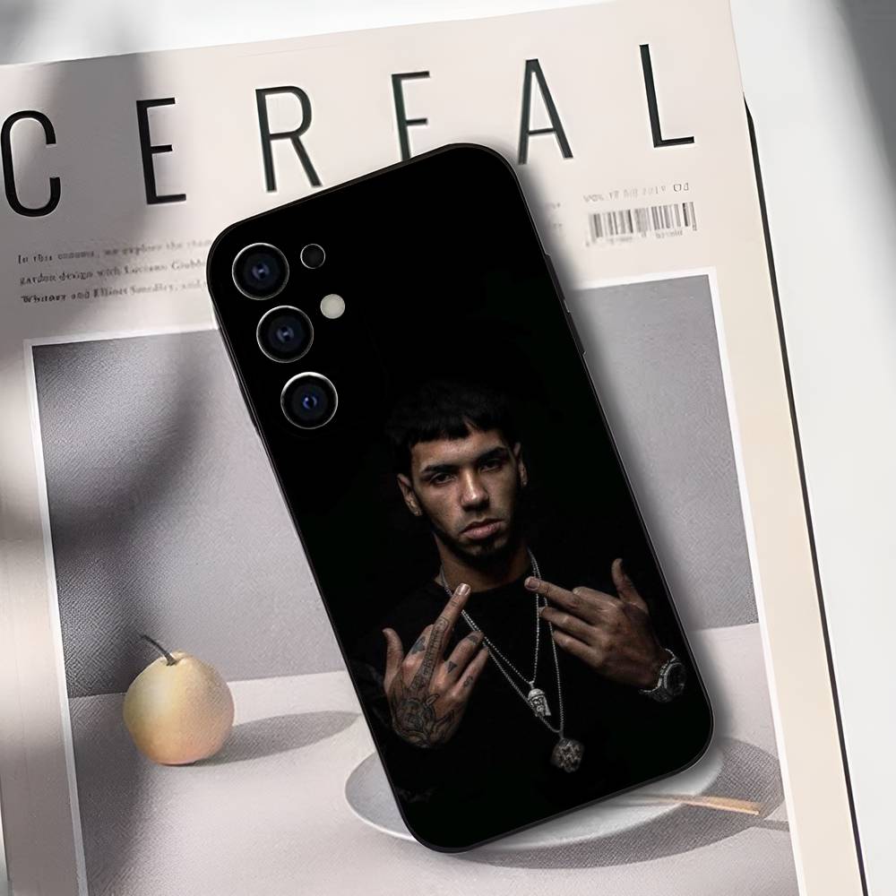 A-Anuel AA Rapper Phone Case For Samsung S25,S24,S21,S22,S23,S30,Ultra,S20,Plus,Soft Silicone Black Cover