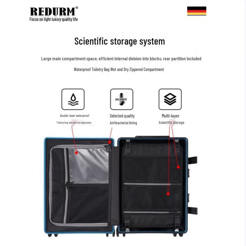 Ruide Mu Lerry Aluminum Magnesium Alloy Luggage 20 inch