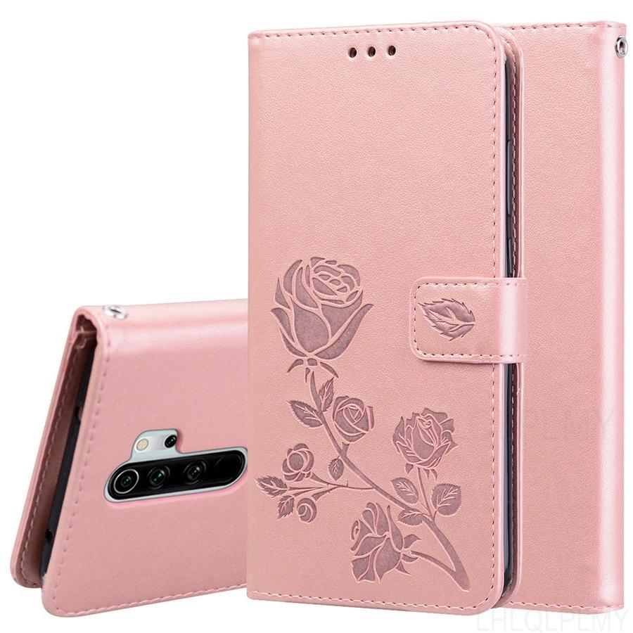 Růžové kožené pouzdro s flipem pro Xiaomi Redmi 10C 10A 4A 6A 7A 8A 9T S2 5 Plus Note 4 4X 6 7 8 Pro 8T 5A Prime Kryt Funda