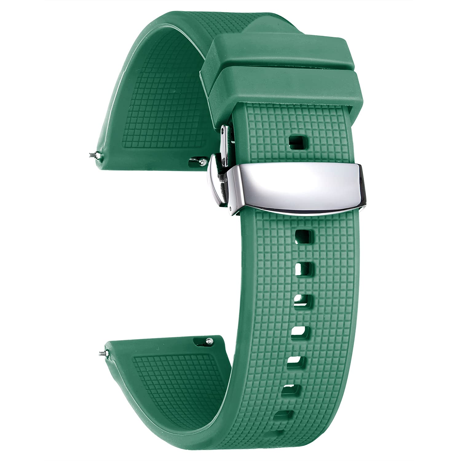 

BINLUN Watch Band, Silicone Rubber Watch Belt, Smart Watch Belt, 18mm, 19mm, 20mm, 21mm, 18 mm