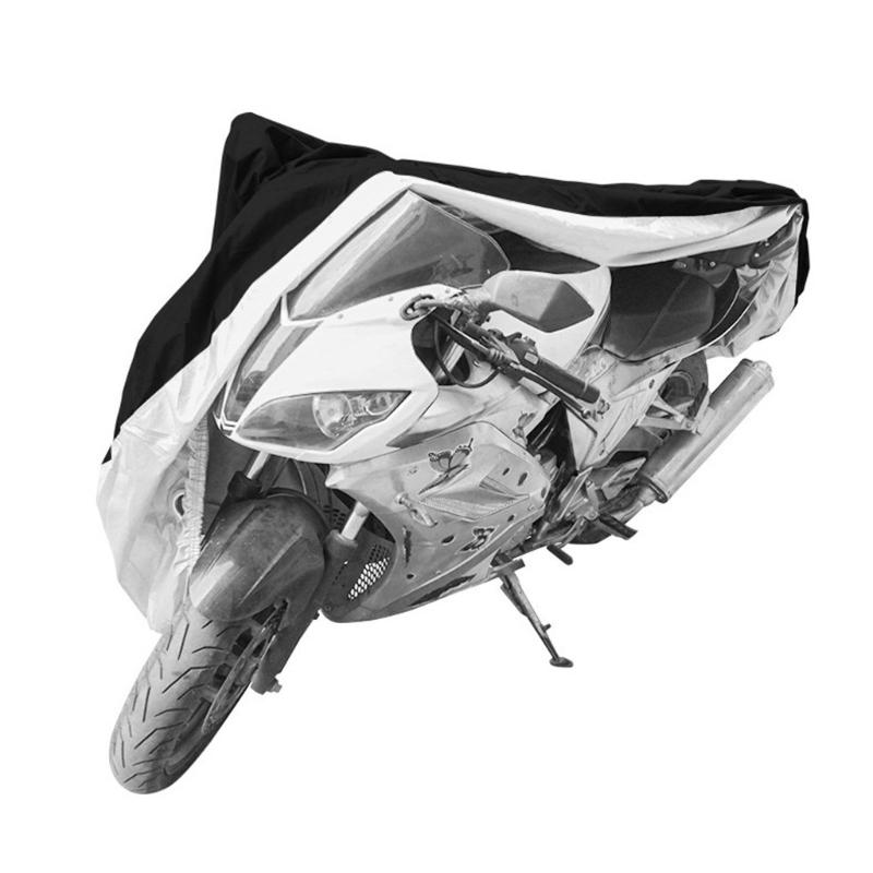 Motorcycle Rain Dust Sun Shield Wear Resistant Fabric Foldable Design Easy Storage And Quick Installation