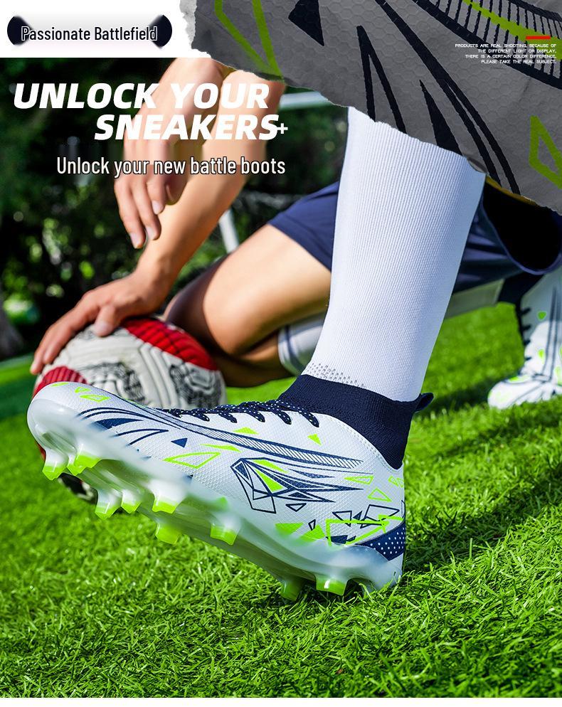Cross-Border Assassin Youth High-Top AG Soccer Shoes for Professional Training & Competition