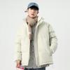 Solid color thickened warm stand-up collar sheepskin thick warm casual loose cotton-padded clothes for men and women