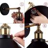 Retro Metal Texture Wall Lamp for Bedroom, Balcony, Bar, Restaurant, or Cafe - Nostalgic and Creative Design