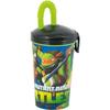 Becher mit Strohhalm - Teenage Mutant Ninja Turtles - Einheitsgröße - Grün - Spülmaschinenfest - 1 Stück