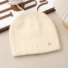 Fashion Knitted Hat Thickened Autumn and Winter Warm Big Head Circumference Bag Head Hat Wool Hat Women