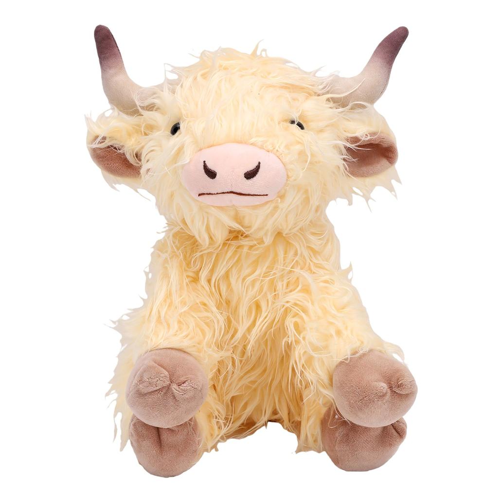 9.8in Highland Cow Cute Lifelike Soft Stuffed Highland Cow Animal Toy for Boys Girls Adults