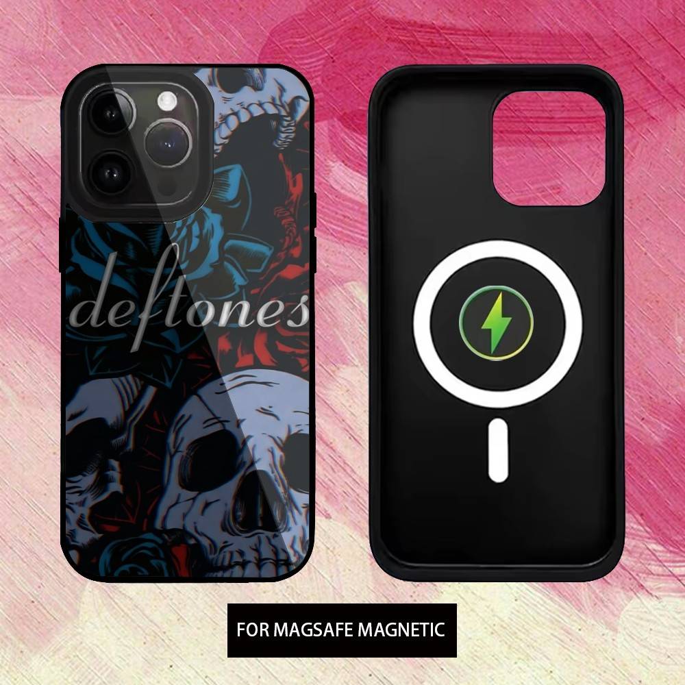 

Rock Band Deftones Phone Case For iPhone17,16,15,14,13,12,11 Plus,Pro Max Magnetic Magsafe Wireless Charging iPhone15PROMAX