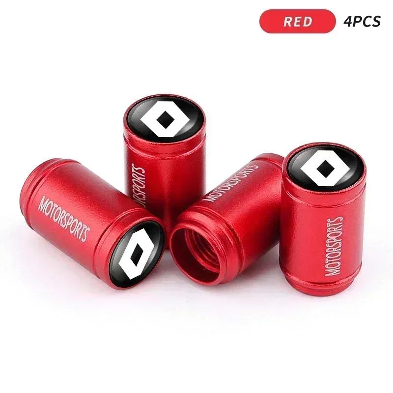 4pcs Car Tire Valve Wheel Tyre Air Valve Dust Covers Stem Caps for Renault koleos duster megane 2 logan clio Auto Accessories T111