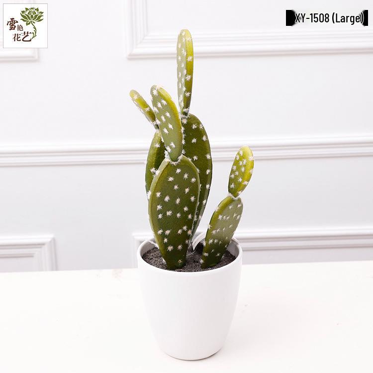 Oulifei Premium Artificial Tropical Succulent Cactus Bonsai for Home Decor