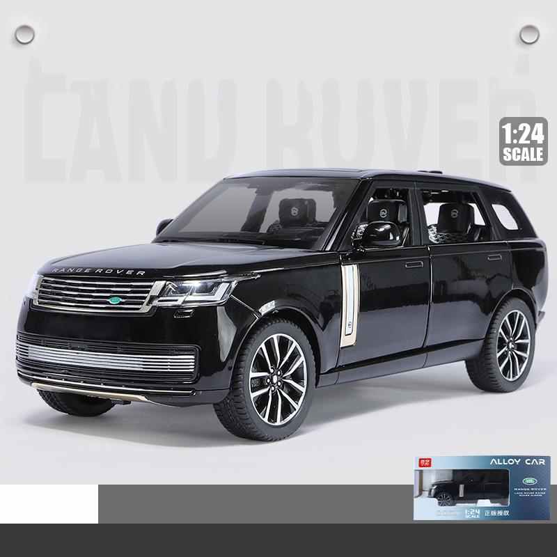 Escala 1/24 Land Rover Range Rover SV2022 Modelo de Carro Diecast de Liga Veículo Off Road Som e Luz Presentes para Crianças Presentes com Crianças