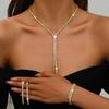 Body Rhinestone Fringe Accessories Zircon Personality Multi-layer Chest Chain Necklace Chain Necklace