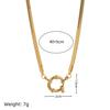 18K Gold Plated Stainless Steel Adjustable Chain with Fruit Pendant for DIY Jewelry