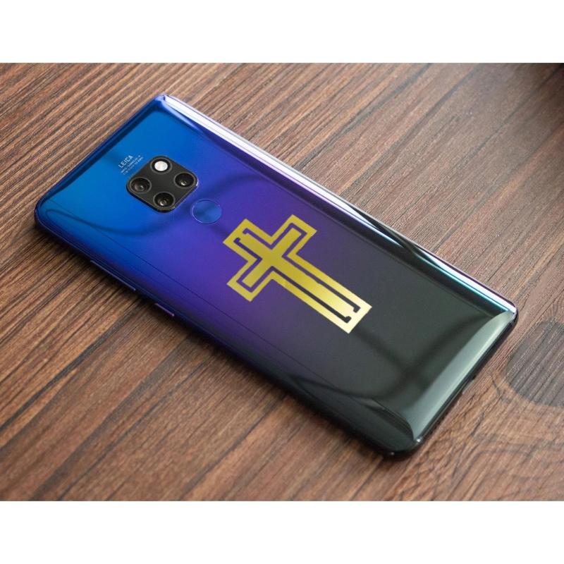 5 listů Pouzdro na telefon Zlatá nálepka Křížový vzor Třpytivá kovová nálepka Výplň z epoxidové pryskyřice Dekorativní nálepka Snadné použití