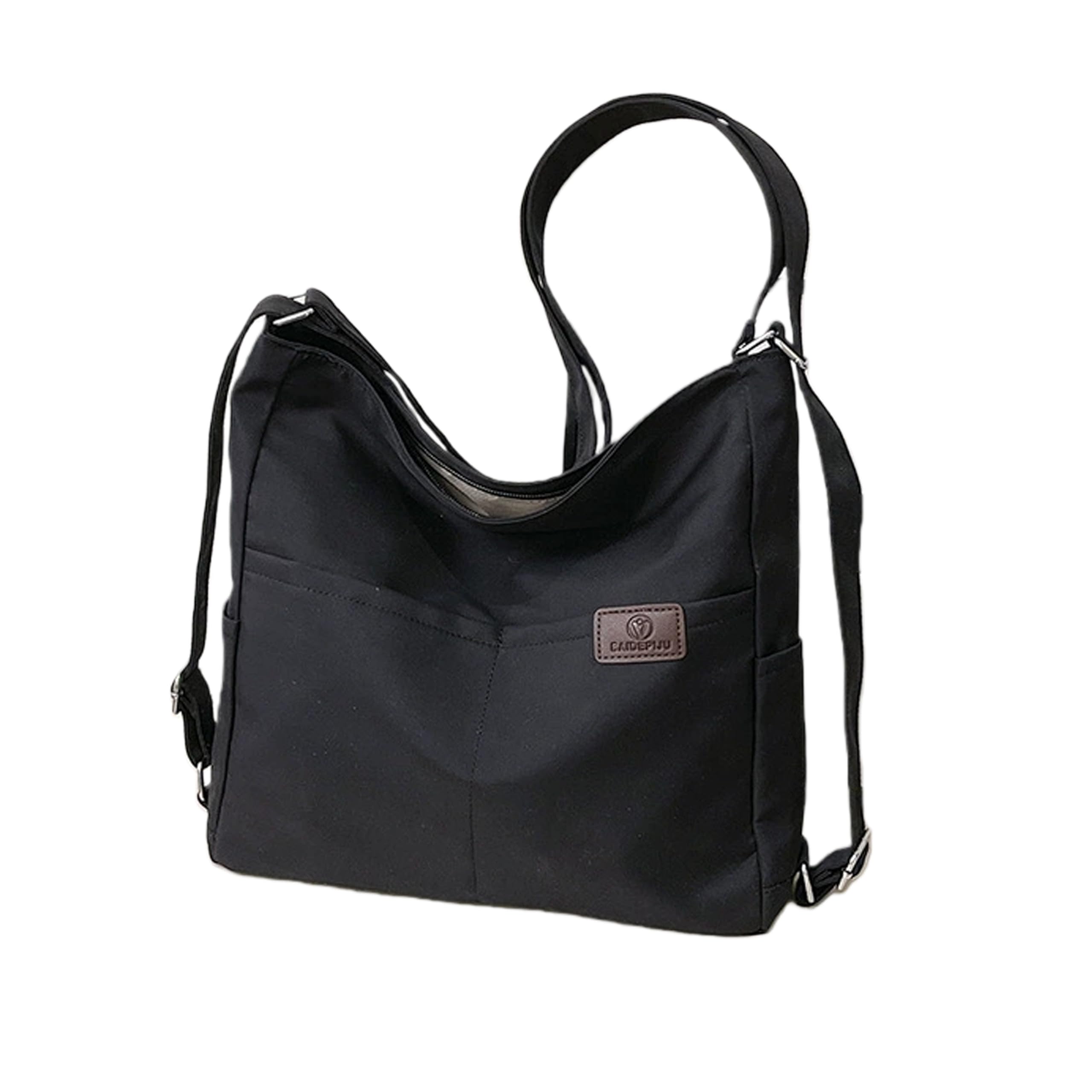 

Karsaer Canvas Tote Bag, Crossbody Bag, Shoulder Bag, A4 Size, Large Capacity, Waterproof, Zippered, for Men and Women, Perfect for Commuting to Work