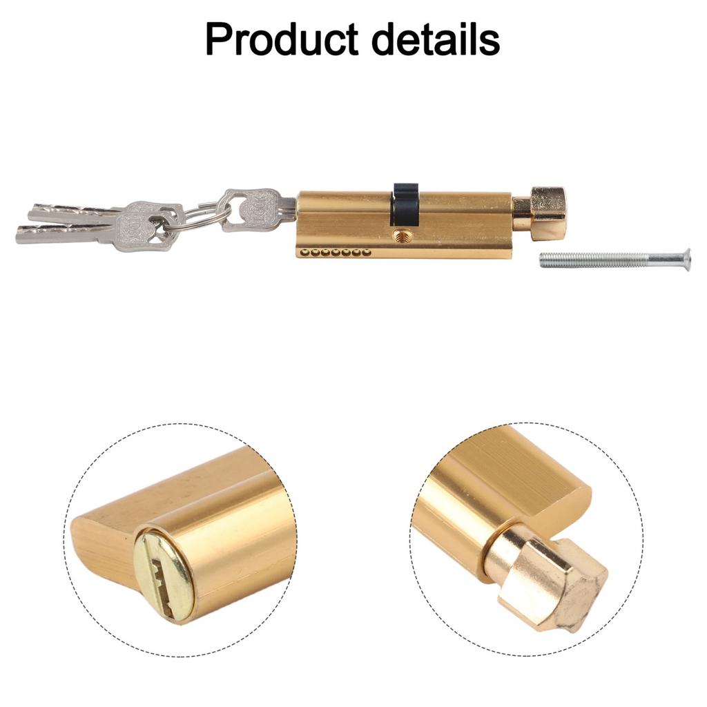 3 Keys Supplied Indoor Door Lock Wooden Door Lock Lock Cylinder 6-Pin Cylinders