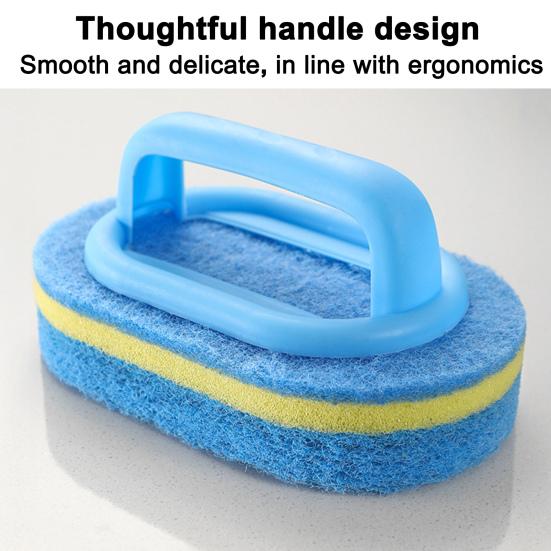 Tub Cleaning Brush Ergonomic Handle Scrubber Shower Stalls Stiff Bristle Cleaning Kitchen Sinks Window Frames Cleaning