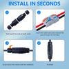 5/10sets IP68 Waterproof Junction Box Outdoor 2/3 Way Electrical Cable Connector Replaceable Lever Wire Connectors for AWG 28-12