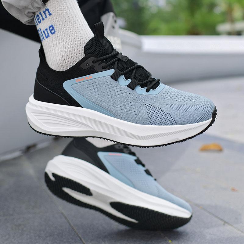 Große Größe 40-46 Herren Sommer Sportschuhe Mesh Atmungsaktiv Lässig Rutschfest Outdoor Abriebfest Leicht Laufschuhe