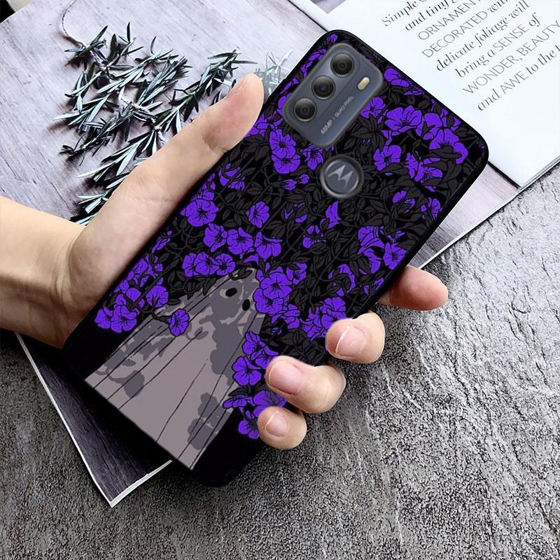 

Ghost Flowers Cute Halloween Phone Case For Motorola G Stylus 5G G Play G35 G45 G54 G24 G86 G04S E13 E14 E32 E32S Moto G Play 2024