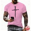 Cross Jesus Print Streetwear Unisex Unisex Vintage Novel Design Soft 100 Cotton Tshirts Short Sleeve Fashion Christianity T Shirts