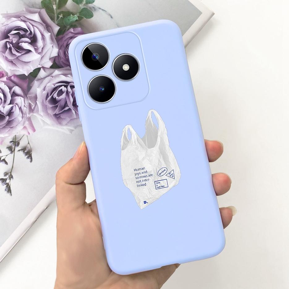 For Realme C51 Case RMX3830 Cute Astronauts Cartoon Cover Soft Silicone Phone Case For Realme C53 C 51 RealmeC51 RealmeC53 Shell