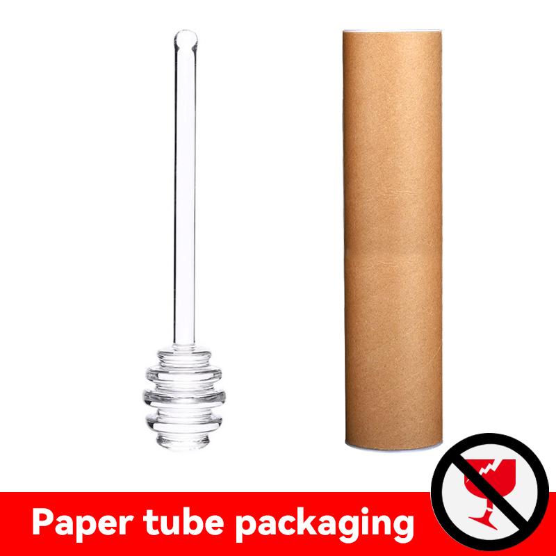 

2026 New 1Pcs Honey Spoon Glass Honey Dipper Stick Syrup Dispenser Spoon Jar Stick Kitchen Accessories Server Honey